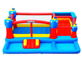 Piscina hinchable con tobogan